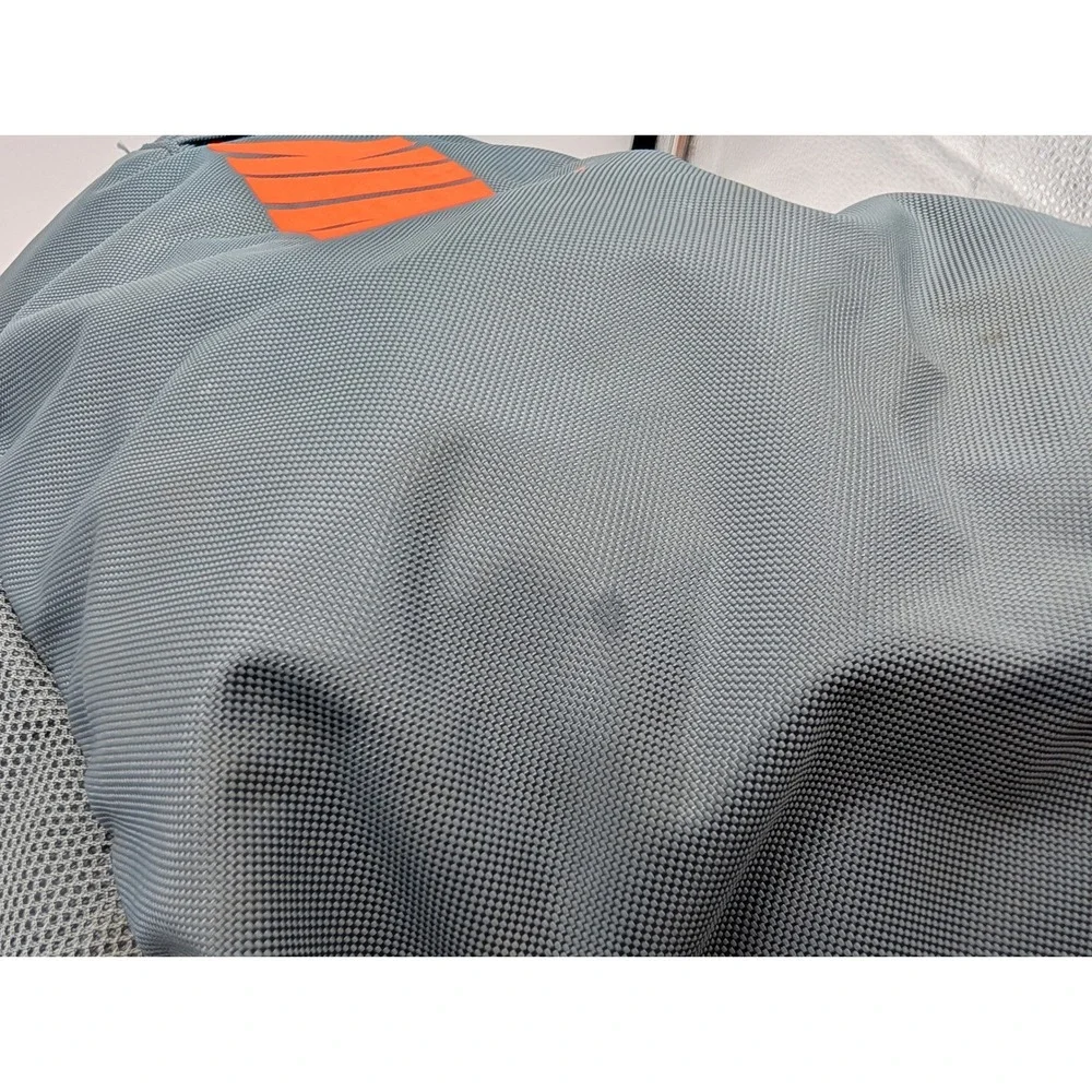 Nike Air Max Backpack Gray Orange Athletic Sport School Bag Multiple Pockets